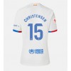 Barcelona Andreas Christensen #15 Bortatröja Dam 2023-24 Korta ärmar